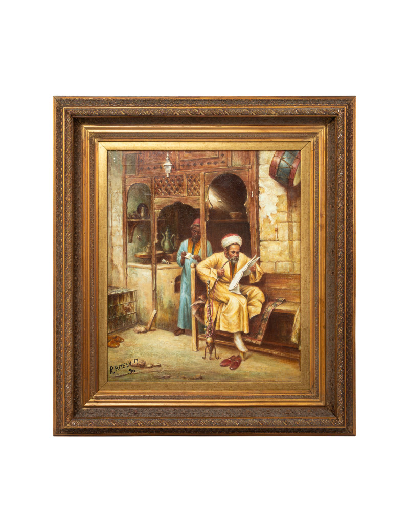 Arab Pipe Smoking